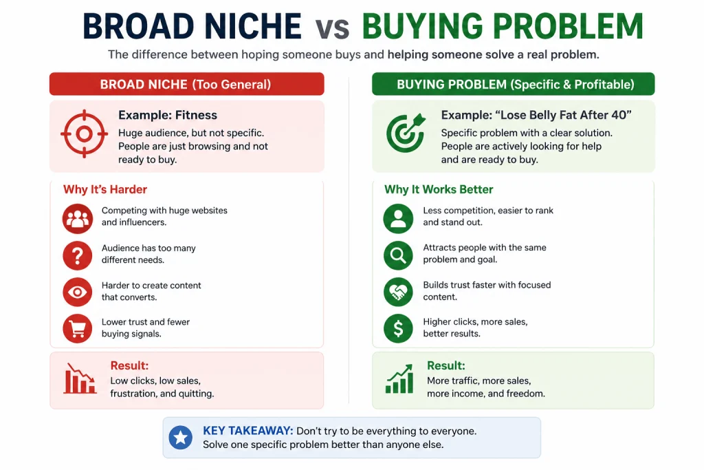 Broad Niche vs Buying Problem
